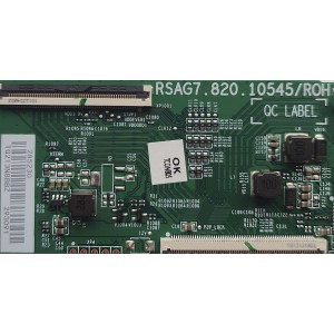 T-CON PARA TV TOSHIBA / NUMERO DE PARTE 285230 / RSAG7.820.10545/ROH / 293091 / PANEL'S HD425Y1U71-T0L2K2\GM\CKD3A\ROH / HD425Y1U71-T0L2K2\S2\GM\ROH / DISPLAY HV430QUB-F70 / MODELO 43C350KU